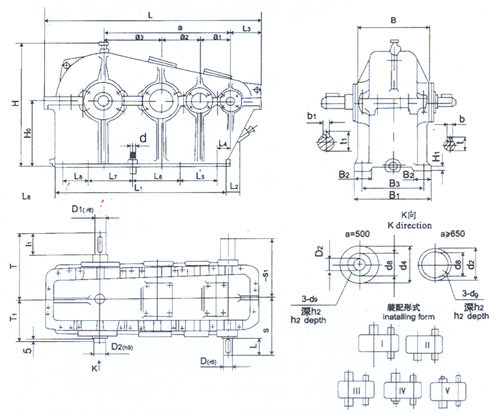 ZSH系列圓柱齒輪減速機結(jié)構(gòu)